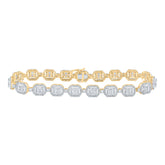 4 1/2CTW-DIA NK (8.40MM) MENS BRACELET (8.50 INCH)